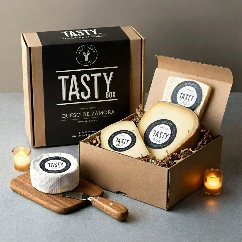 Caja Tasty Box con queso de Zamora
